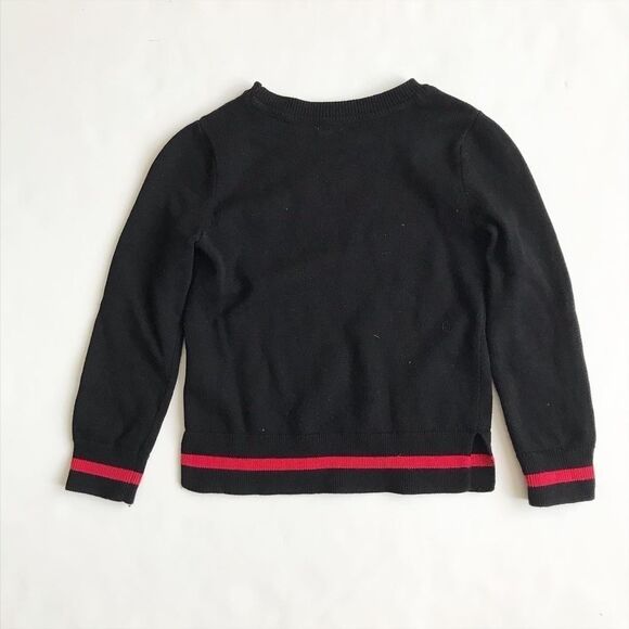 Gapkids navy blue knit rose sweater EUC S(6-7Y) - Picture 4 of 4